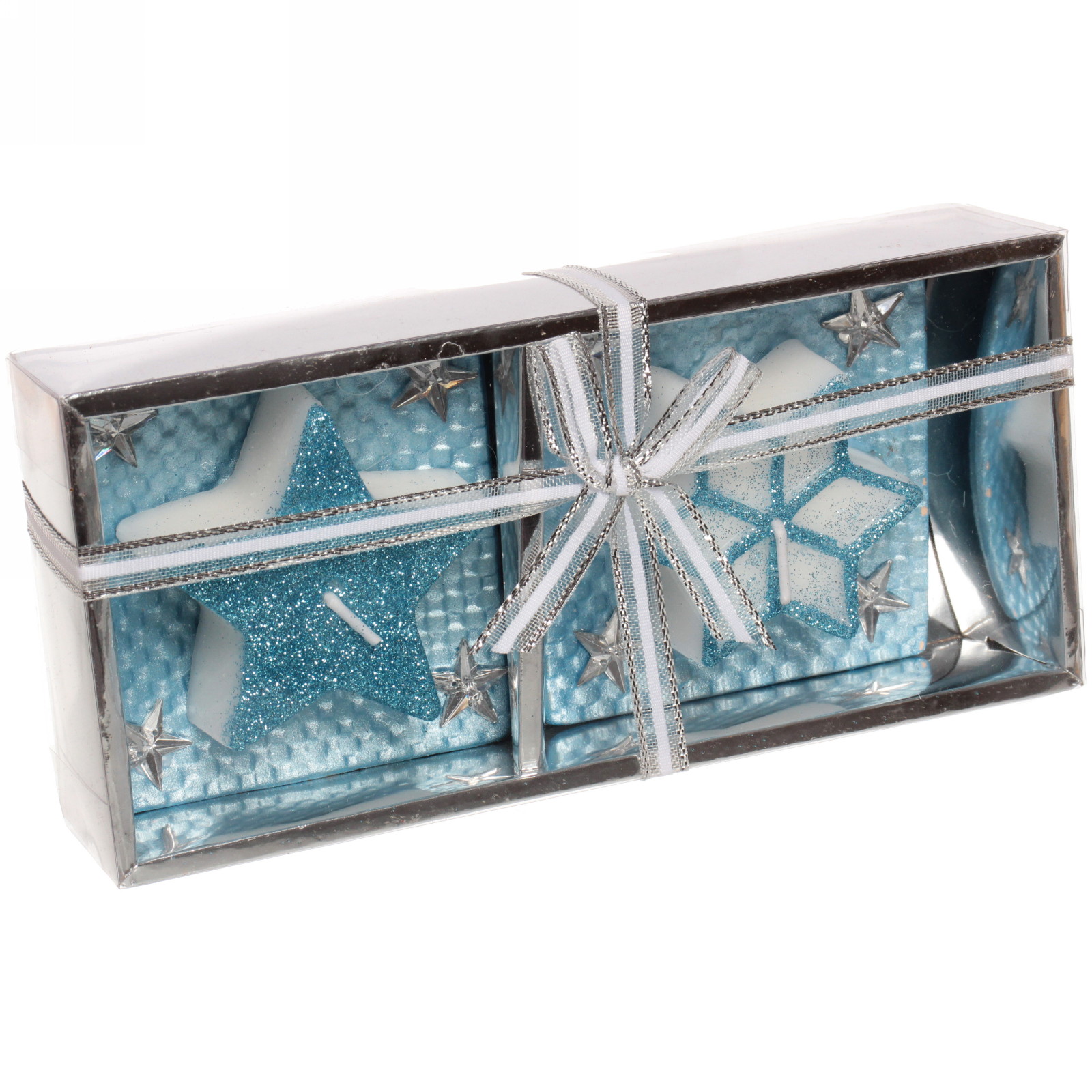 Свечи новогодние "Искры" 18.5x8.5x4 см, голубой