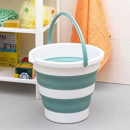 Ведро складное 10 л IDEA ФЛЕКС М 2413, морская волна