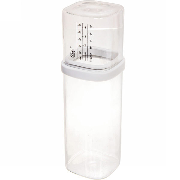 Банка для продуктов стеклянная 800мл "O'lala" с мерный стаканом