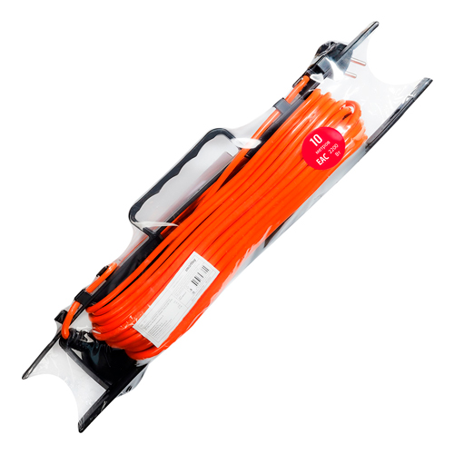 Удлинитель на рамке с вилкой и розеткой 2P+PE/10 метров 3х1,0мм2 16А/3,5кВт IP44 (SBE-16-1-50-F)/10