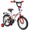 Велосипед Novatrack 18" ASTRA,белый, сталь, защита А-тип,,крылья и багажник черн. (рост 110-115см)