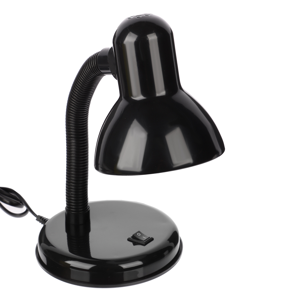 FORZA Лампа настольная, Е27, 28см, 40Вт, 220В, с выключателем, шнур 75 см, черный