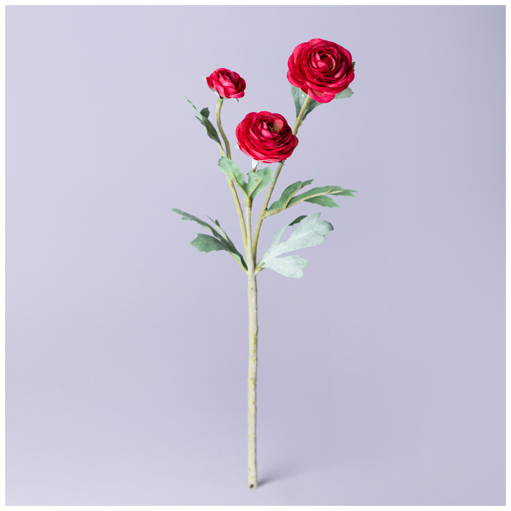 ЦВЕТОК ИСКУССТВЕННЫЙ "РАНУНКУЛЮС" ВЫСОТА=43СМ. (МАЛ.УП=48ШТ/КОР=192ШТ)