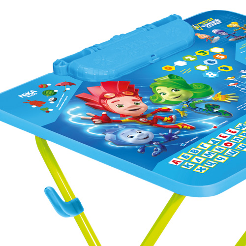 Комплект детский стол+стул  "Фиксики" Ф2, "Фикси-азбука"
