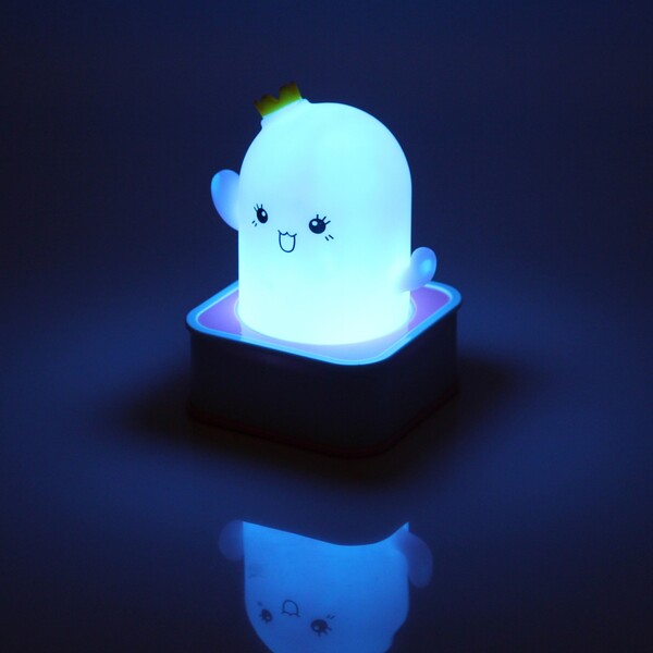 Светильник-ночник "Stella-Доброе привидение" 14*9,5см 7 цветов, на батарейках + USB