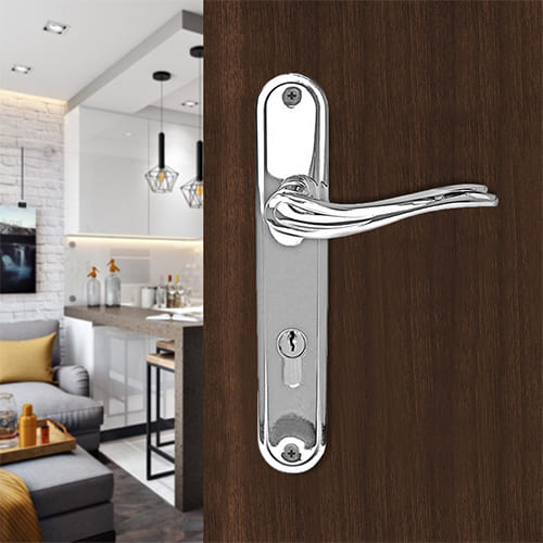 Ручка на планке Trodos "AL59/85-M" алюминий, хром