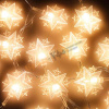 Гирлянда "Звездопад" 3м, 15LED, с нас, шампань, пост,свеч,, пп, 220В СНОУ БУМ