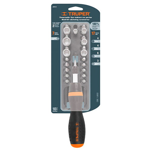 Набор бит с битодержателем Truper 18222, 24 предмета