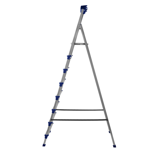 Стремянка стальн. 8 ступ. высота до платформы 172см (широкие металл.) НИКА (Россия) (1/1)