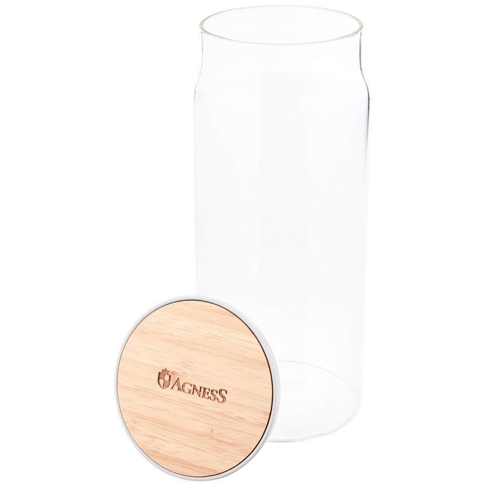 ЕМКОСТЬ ДЛЯ ПИЩЕВЫХ ПРОДУКТОВ AGNESS "NATIVE" D=9.45СМ H=22.8СМ, 1100 МЛ