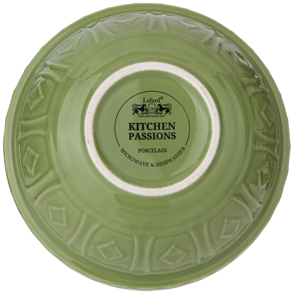 САЛАТНИК ДЛЯ СМЕШИВАНИЯ И СЕРВИРОВКИ LEFARD, KITCHEN PASSION, 25 СМ ЗЕЛЕНАЯ, КОР=8ШТ.