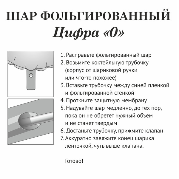 Шар фольгированный "Цирфа "0" (радуга)