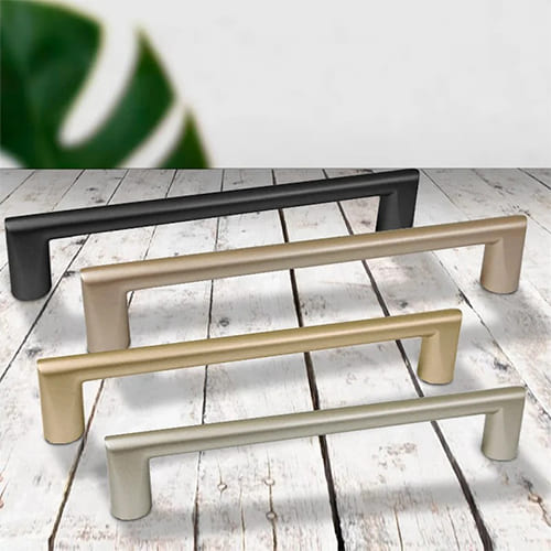 Ручка скоба мебельная Trodos 22435 160мм алюминий, шампань хром матовый, 10/