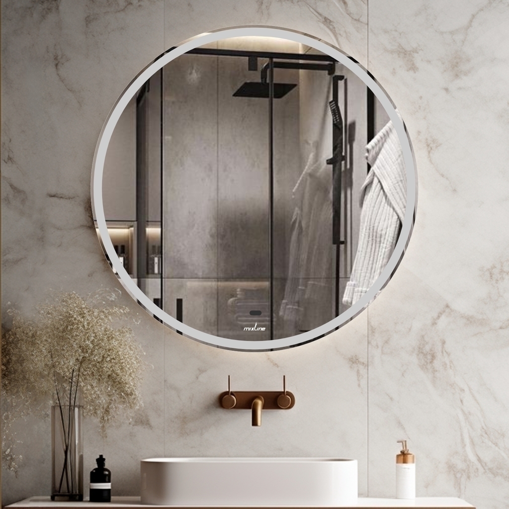 Зеркало MIXLINE, Анита, 600*600, ШВ бесконтактный сенсор, светодиодная подсветка НОВИНКА