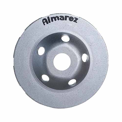 Чашка шлифовальная "Almarez", алмазная сегментов двухрядная 125 х 22,23 мм