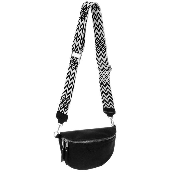 Сумка женская через плечо "ИМАНИ", цвет черный, три кармана, 24*19*7*5см (лейбл Ultramarine)