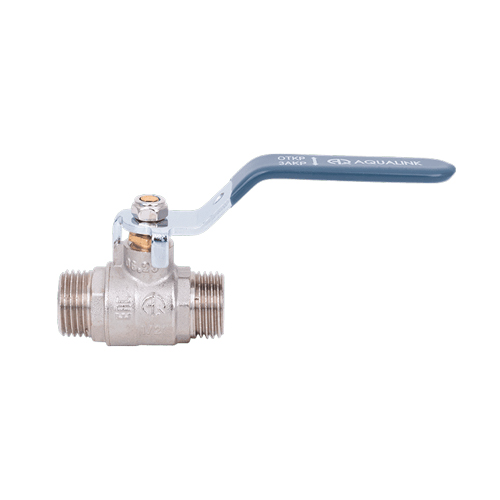 Кран шаровой нар-нар 3/4" ручка AQUALINK 02428