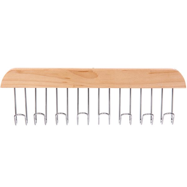 Вешалка многофунциональная "ДОМания", цвет как на фото, 8 крючков, 28*2,8см (Лейбл Селфи)