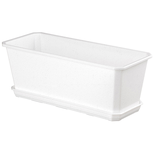 Ящик балконный Homver Basil 221600633/01, мраморный, 40 см