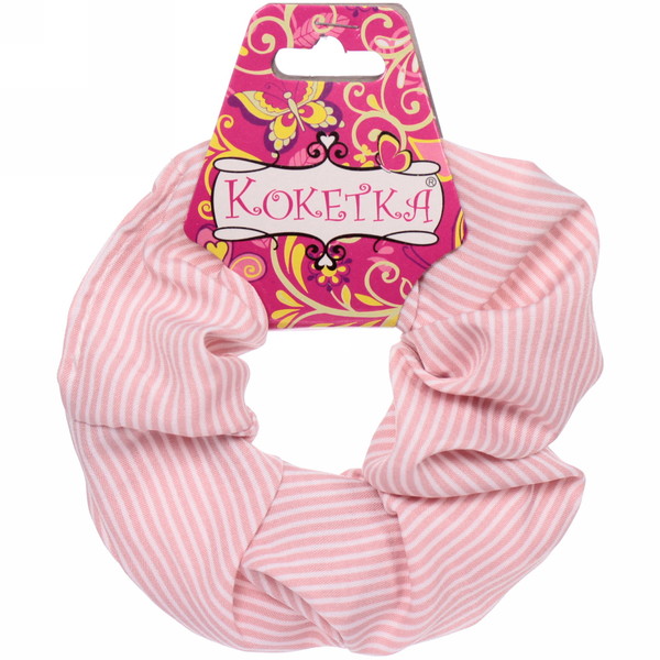 Резинка для волос "Collection School", принт полоска, микс 6 цветов, d-10см