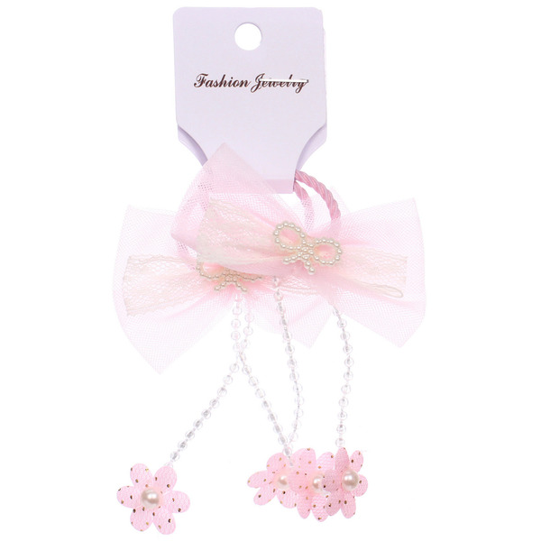 Резинки для волос детские 2шт "КОНФЕТКИ", бабочки, микс 5 цветов, d-3см