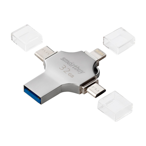Флеш-накопитель UFD 3.0 Smartbuy 032GB MC15 Metal Quad, SB032GBMC15