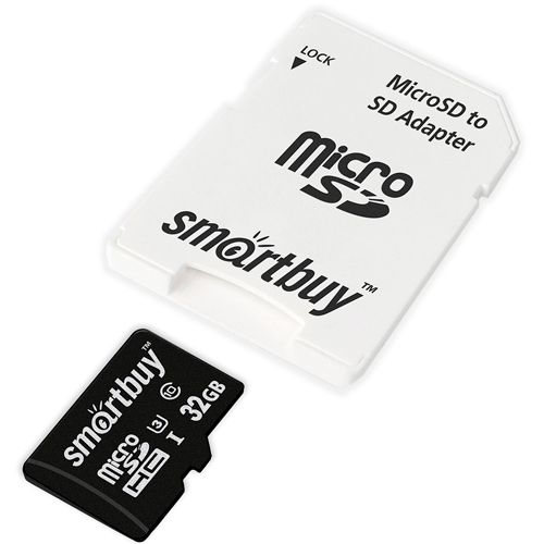 Карта памяти micro SDHC Smartbuy 32GB U3 V30 A1 Advanced R/W up to 90/55 с адаптером SB32GBSDU1A-AD