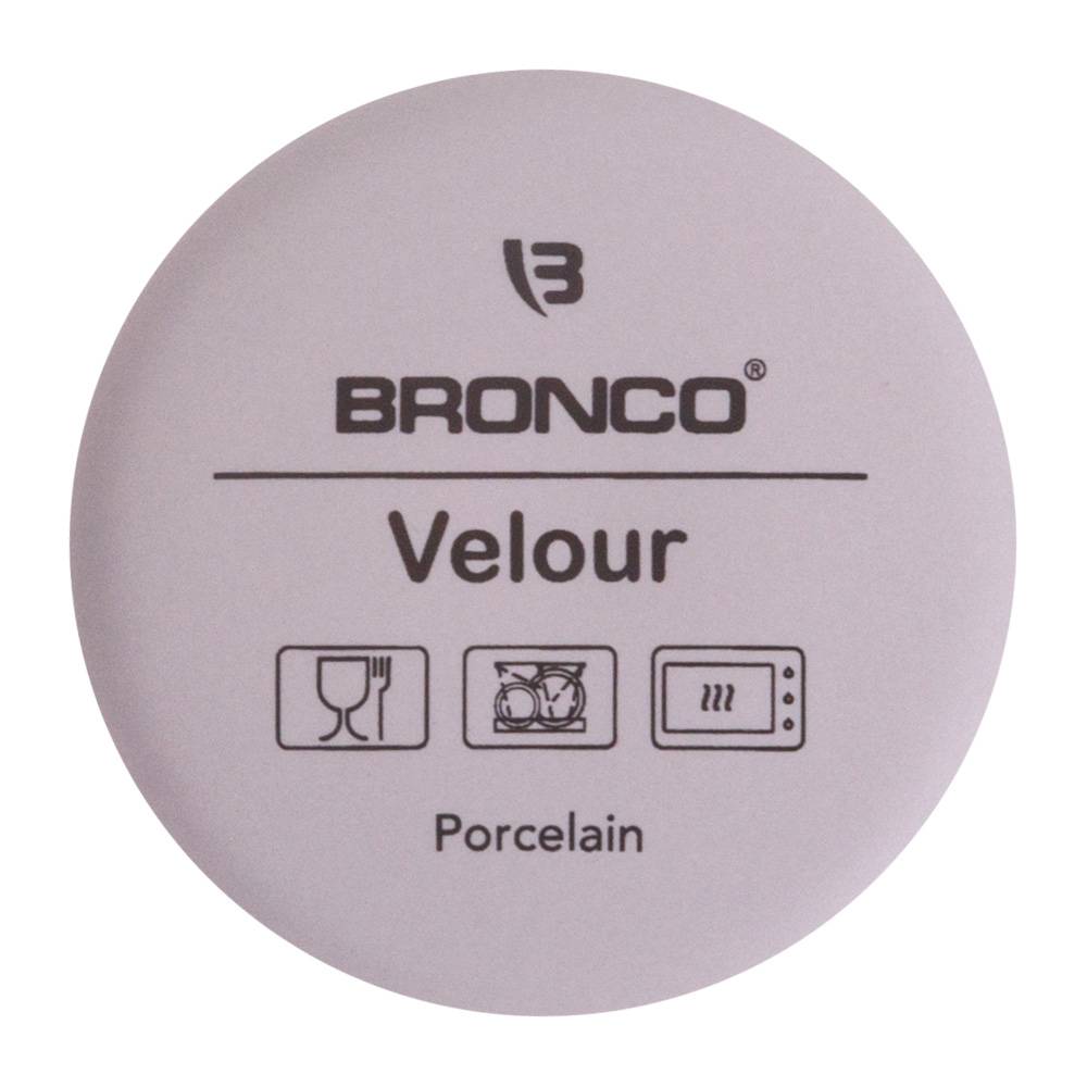 КРУЖКА BRONCO, VELOUR, 400 МЛ СЕРАЯ, МАЛ=4ШТ./КОР=24ШТ.