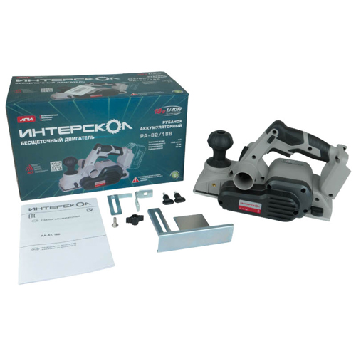 Рубанок аккумуляторный РА-82/18В, картон, Интерскол