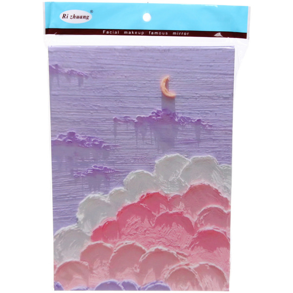 Зеркало косметическое складное "ФОРТУНА БРИ", микс 3 дизайна, луна, 18*25,5см