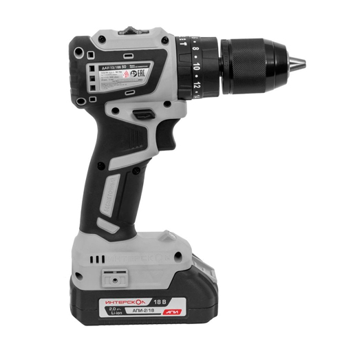 Дрель аккумуляторная, ДАУ 13/18 В 50, Интерскол