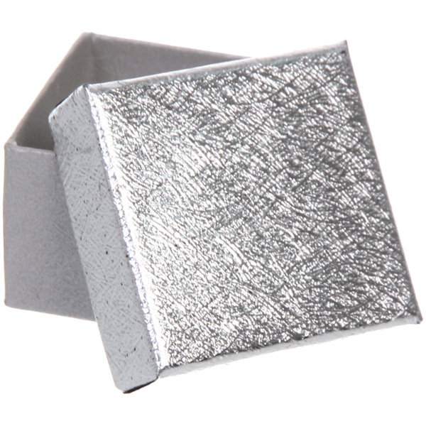 Коробка подарочная "Блеск" 4*4*3 см, Серебро