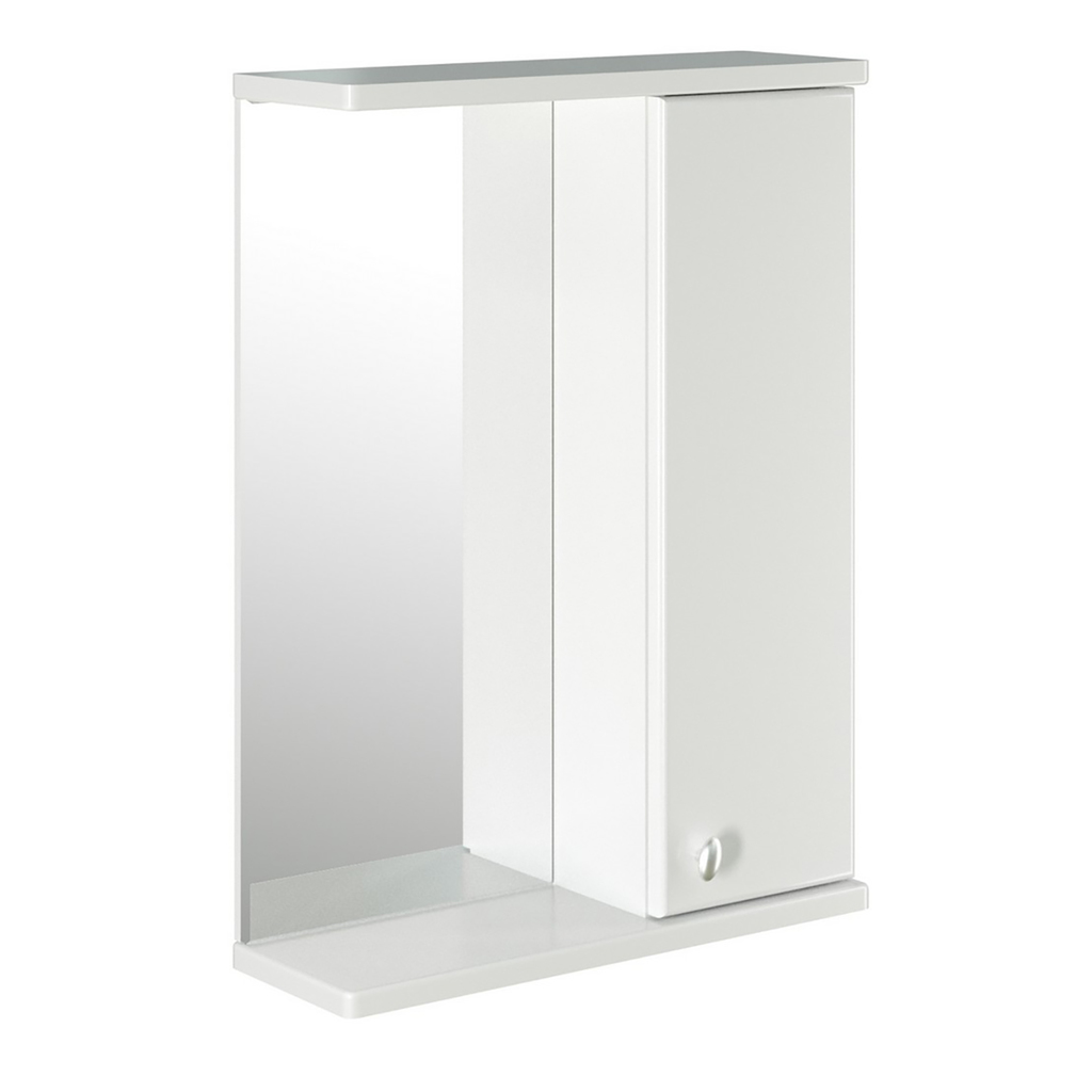 Зеркальный шкаф "НОРД-55" правый без подсветки (ПВХ)