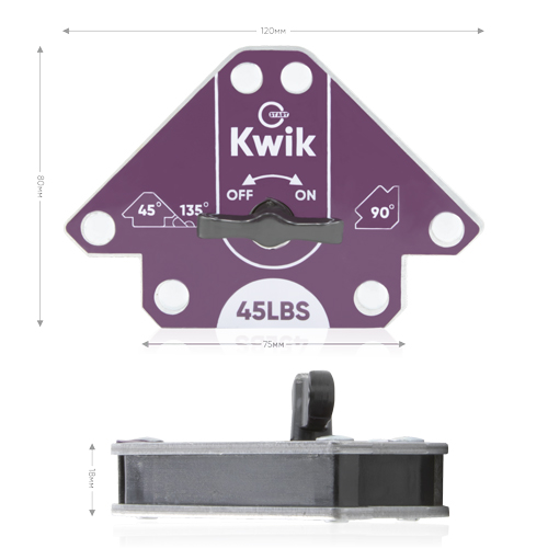 Фиксатор магнитный 45 LBS Kwik on/off SM1631