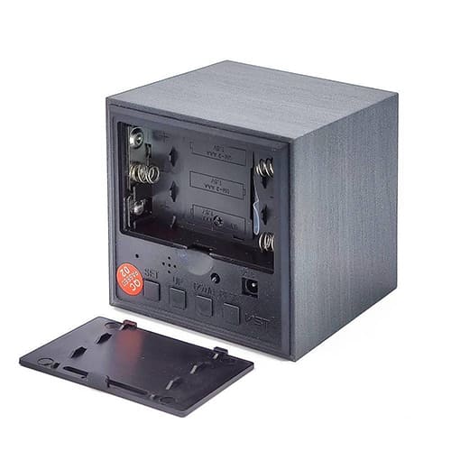 Часы настольные VST 869-1, без блока, красные цифры, черные