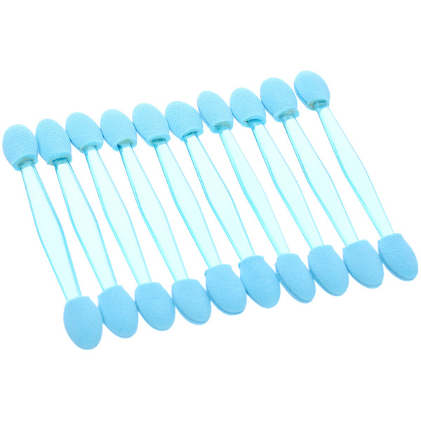 Аппликаторы для макияжа 10шт "ЭФФЕКТО", цвет голубой, 7,5см