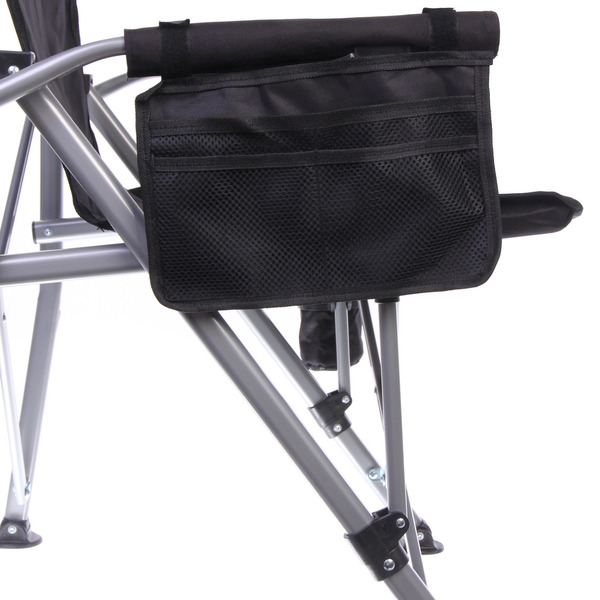 Кресло складное с подлокотниками до 100 кг SJ-0054, 58*58*92 см, цвет: чёрный, ТуристМастер