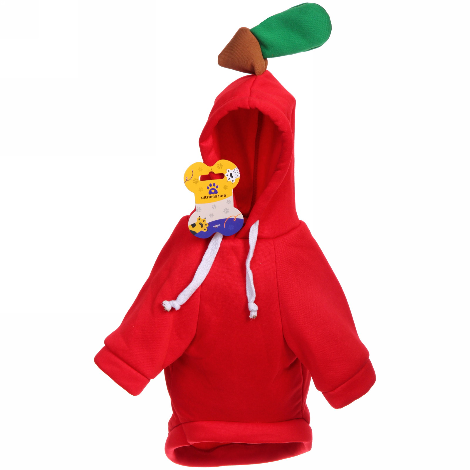 Кофта-толстовка для собаки "Wonderful style-Яблоко" с капюшоном, размер S (38*25*22см) Ultramarine