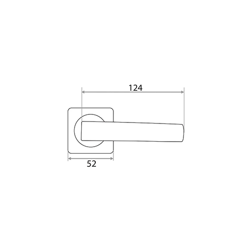 Ручка раздельная Trodos "AL-02-A845", графит