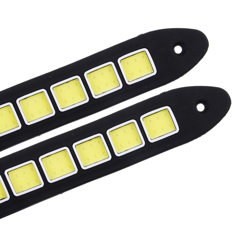 NEW GALAXY Дневные ходовые огни, LED 36шт, гибкий резин. корп., 180мм, 12V, белый, 2шт.