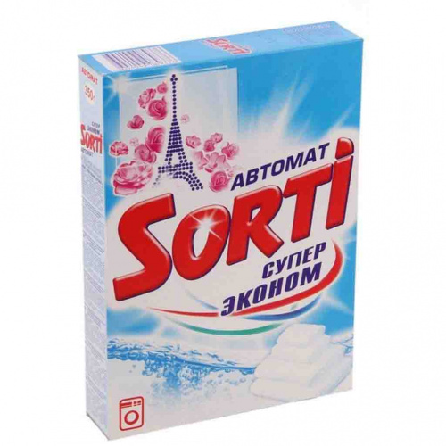 Порошок стиральный Сорти (автомат) 350 гр Суперэконом (24/24)