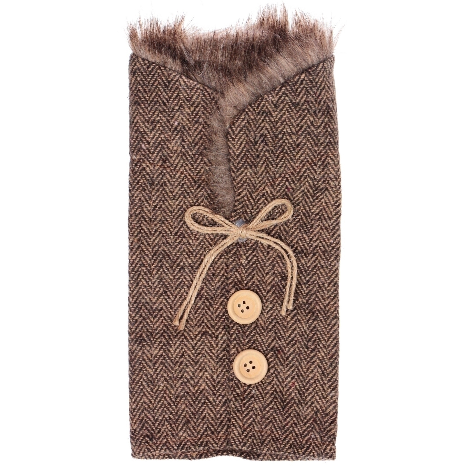 Украшение на бутылку "Теплый наряд" 12*24 см