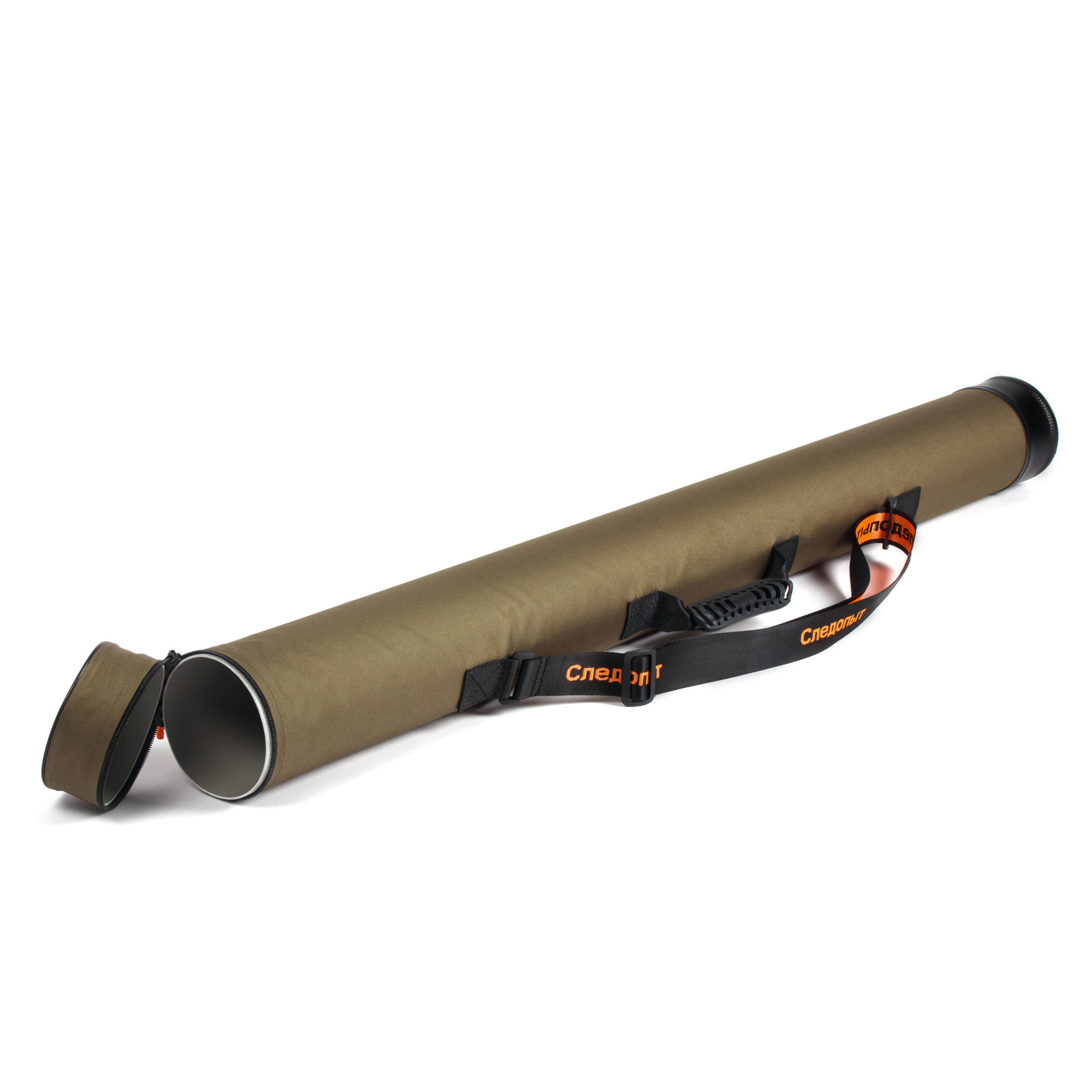 Тубус для удилищ СЛЕДОПЫТ, d-110 мм, L-115 см, цв. хаки/6/