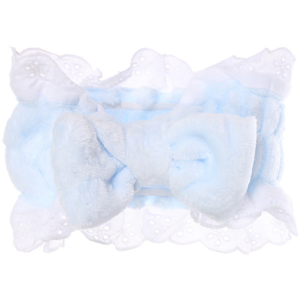 Повязка на голову "МАРМЕЛАД", цвет небесный, 20*8.5см (ZIP пакет)