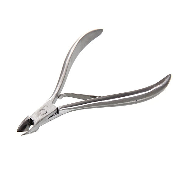 Кусачки для кутикулы, на блистере "Ultramarine", одна пружина, широкие, цвет серебро,9см.