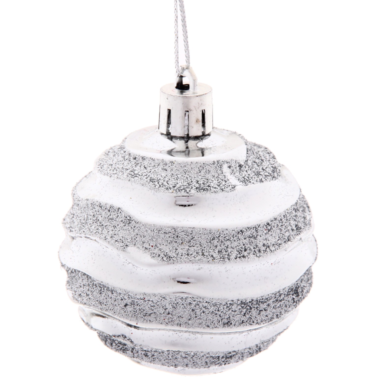 Новогодние шары 6 см (набор 3 шт) "Сказочное сияние", микс