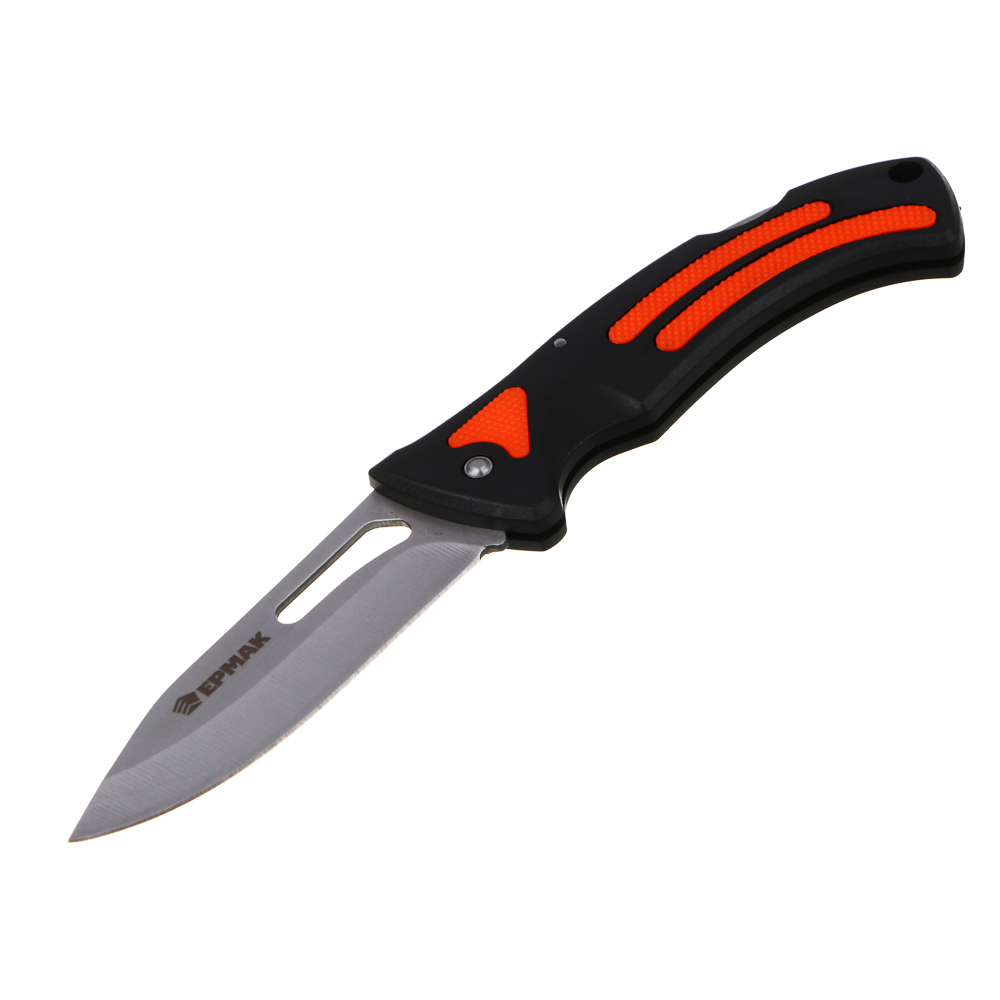 ЕРМАК Нож туристический складной, 17,4 см, 2CR13, ABS пластик