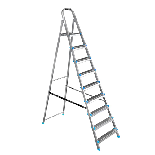 Стремянка стальн. 9 ступ.  высота до платформы 196см, 23х47,5х141см, вес 10,2кг Ярус (1/1)