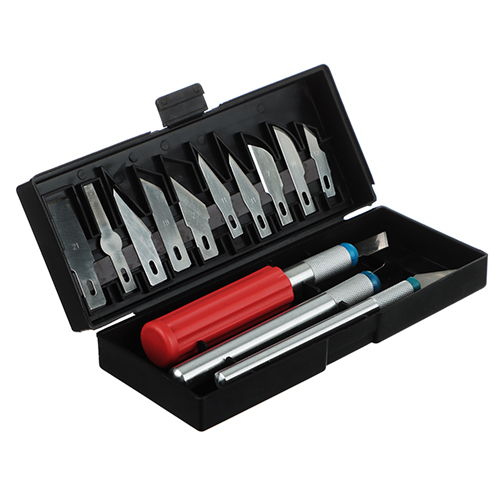 Нож для резьбы по дереву набор 13пр РОКОТ (1/100)