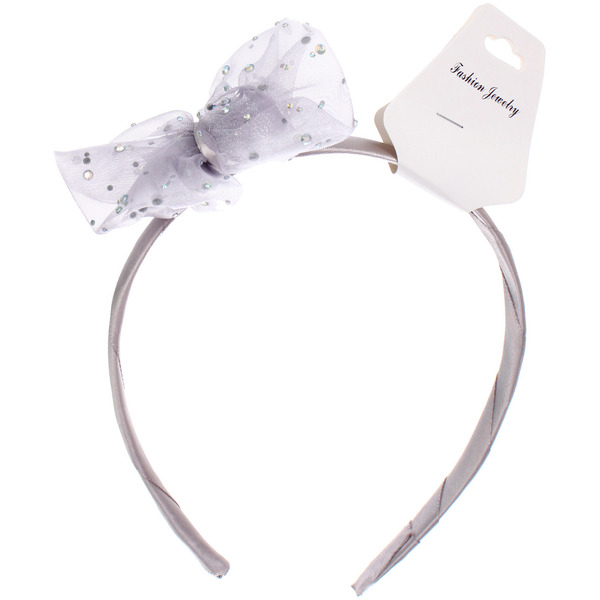 Ободок для волос детский на блистере "РОЗОВОЕ ОБЛАКО", блёстки, микс 6 цветов, 1см